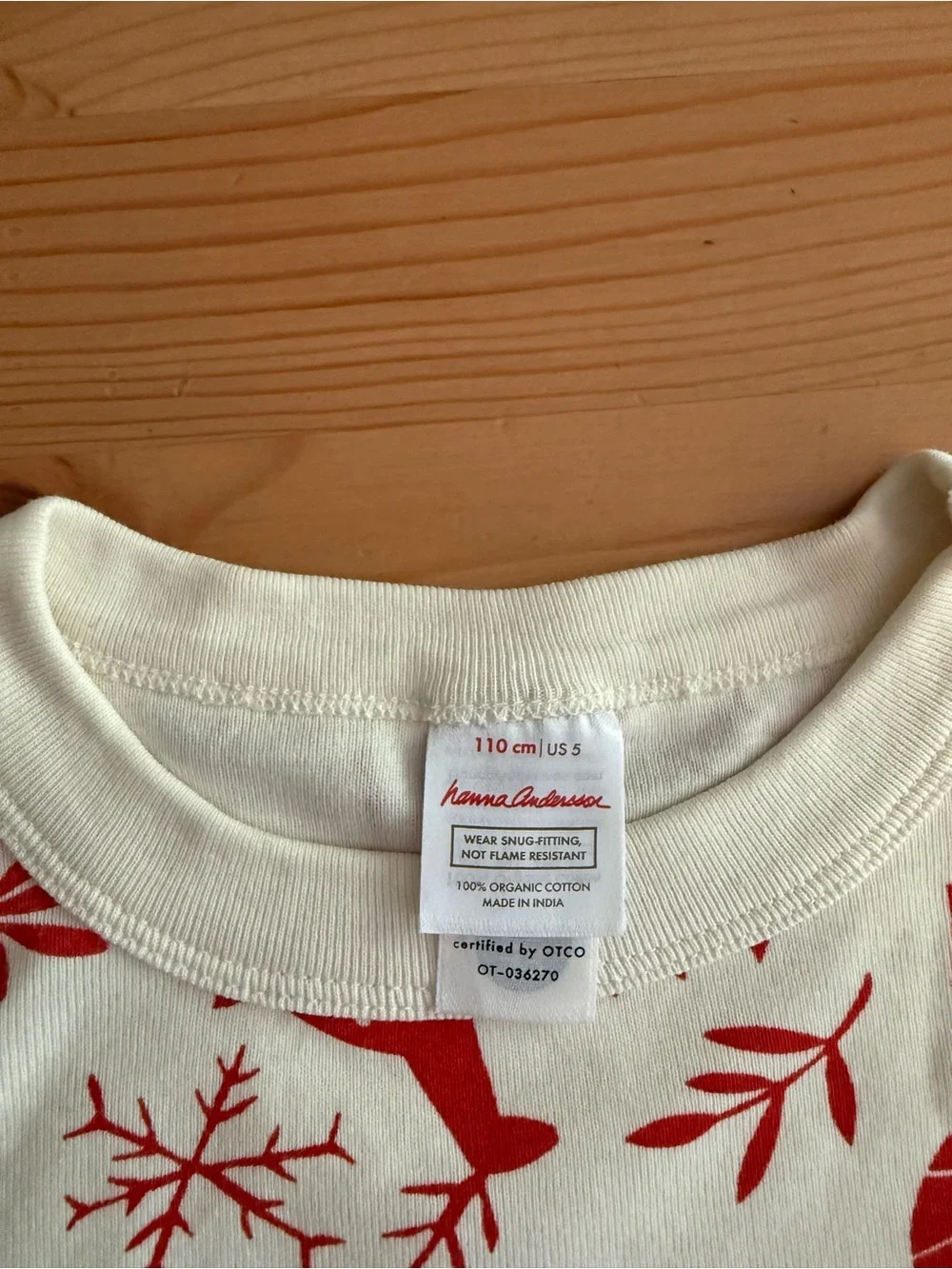 Hanna Anderson kids pajama sz 5